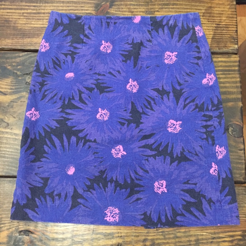 BB Dakota faded floral vintage pencil skirt 0 XS